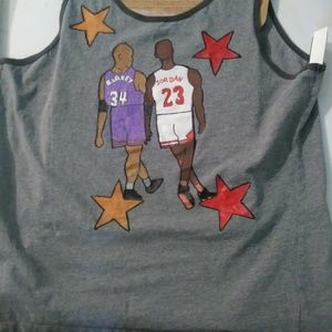 Custom hand painted one of one NBA finals